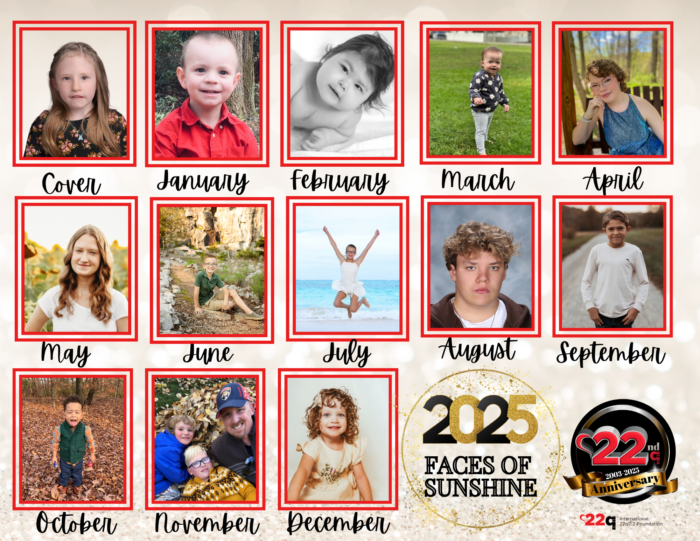 2025 Faces of Sunshine Calendar